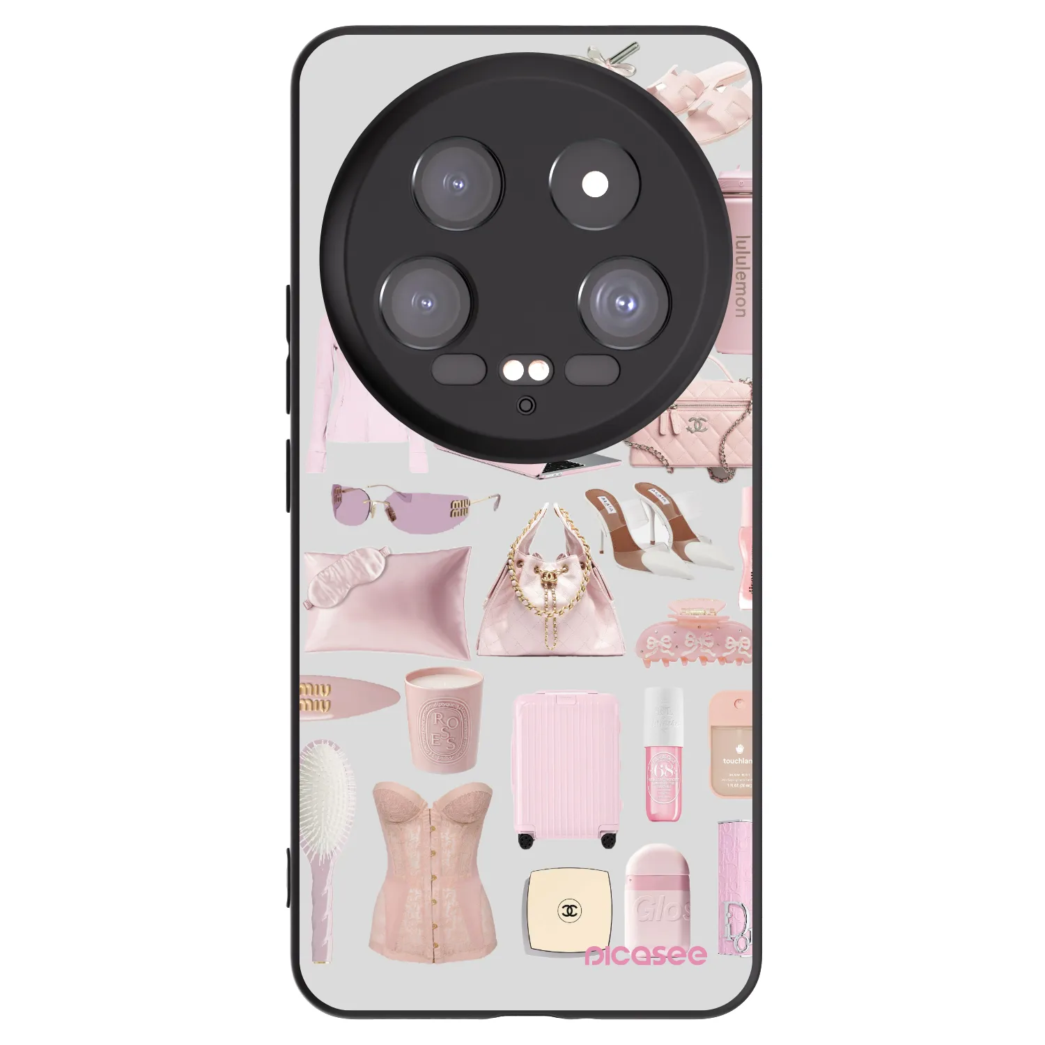 Picasee husă neagră din silicon pentru Xiaomi 14 Ultra - Glam Babe