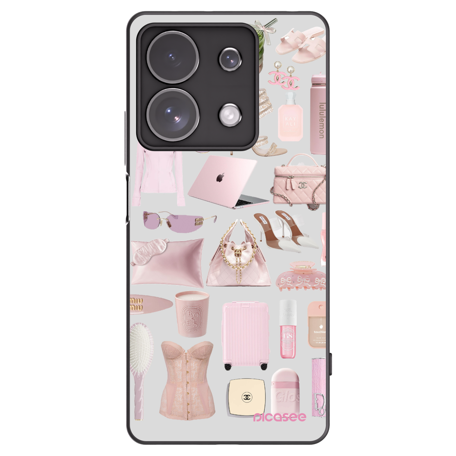 Picasee husă neagră din silicon pentru Xiaomi Redmi Note 13 Pro 4G - Glam Babe