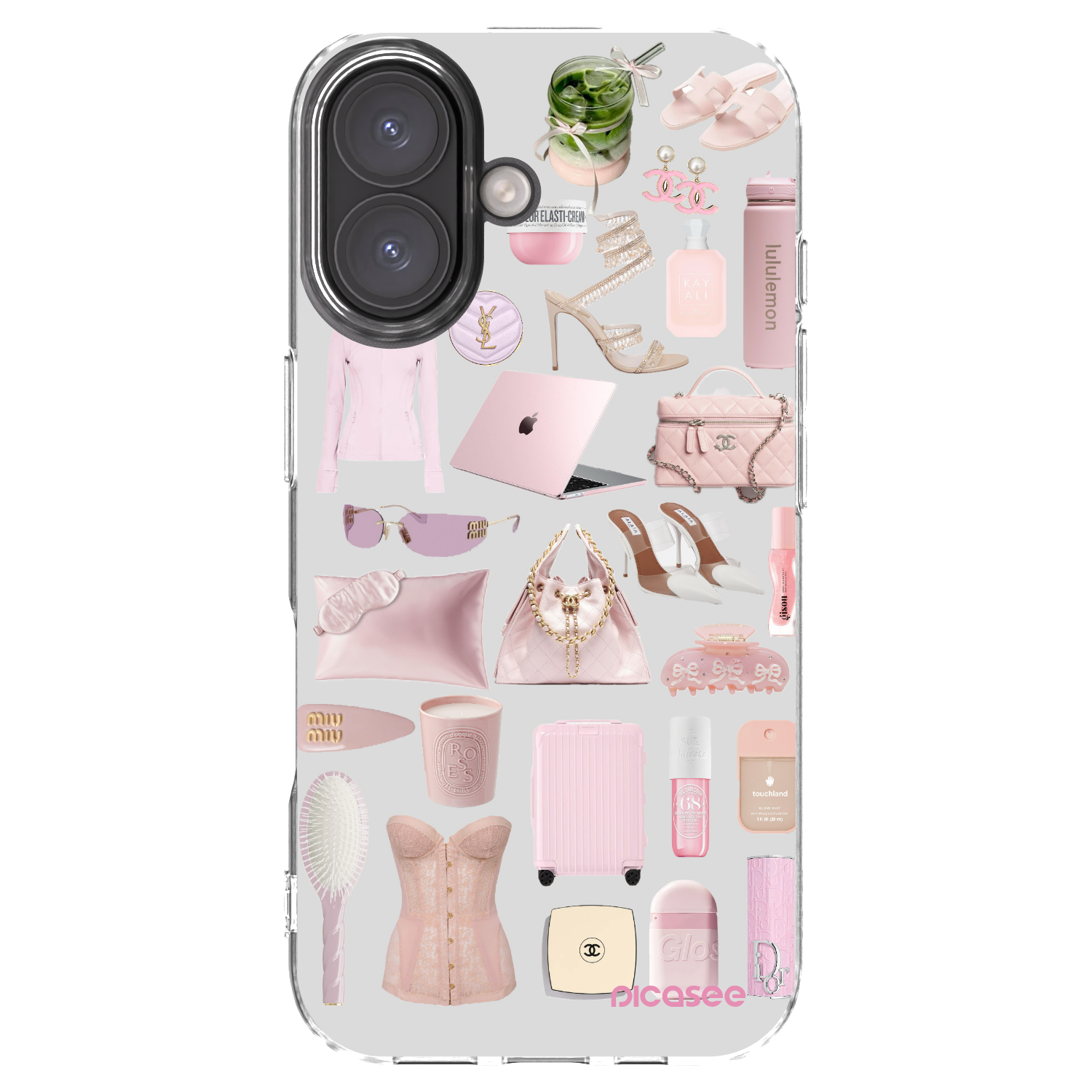 Picasee husă transparentă din silicon pentru Apple iPhone 16 - Glam Babe