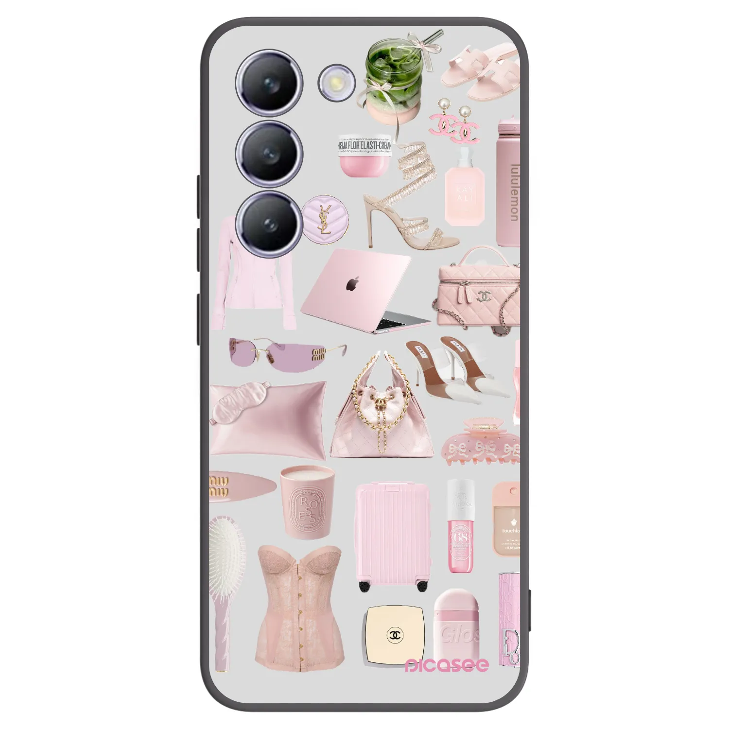 Picasee husă neagră din silicon pentru Vivo V40 SE 5G - Glam Babe