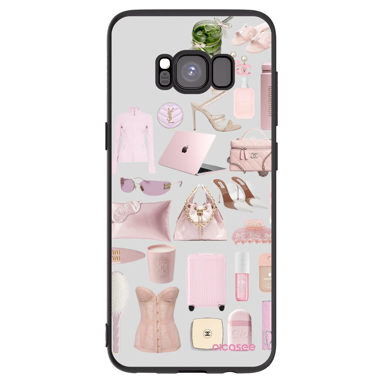 Picasee husă neagră din silicon pentru Samsung Galaxy S8 G950F - Glam Babe