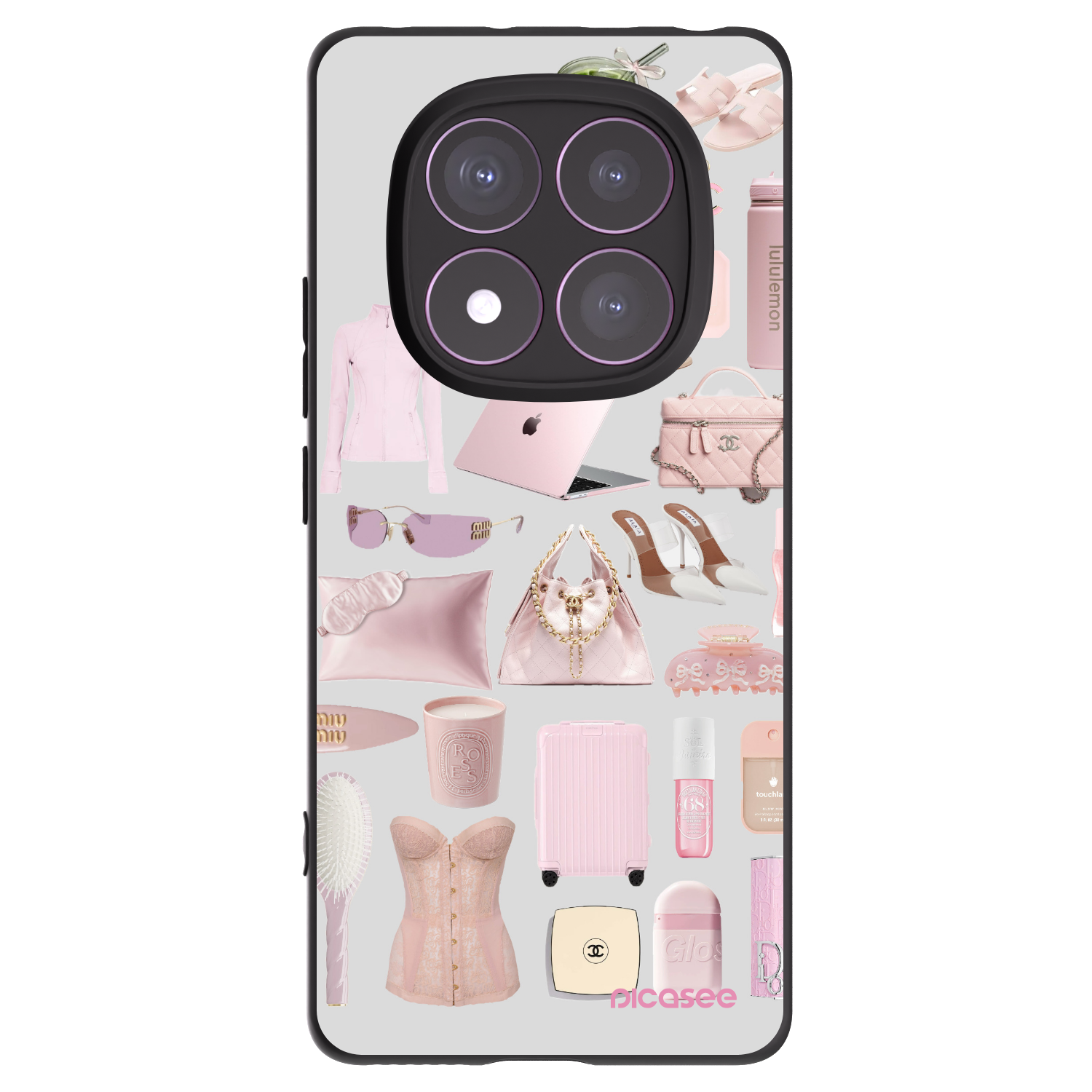 Picasee husă neagră din silicon pentru Xiaomi Redmi Note 14 Pro 4G - Glam Babe