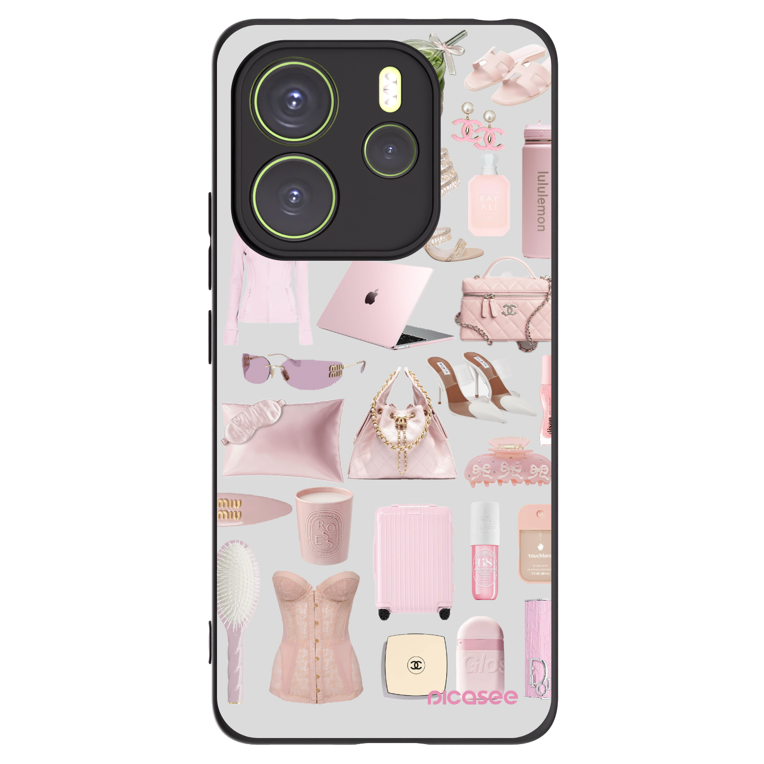 Picasee husă neagră din silicon pentru Xiaomi Redmi Note 14 4G - Glam Babe