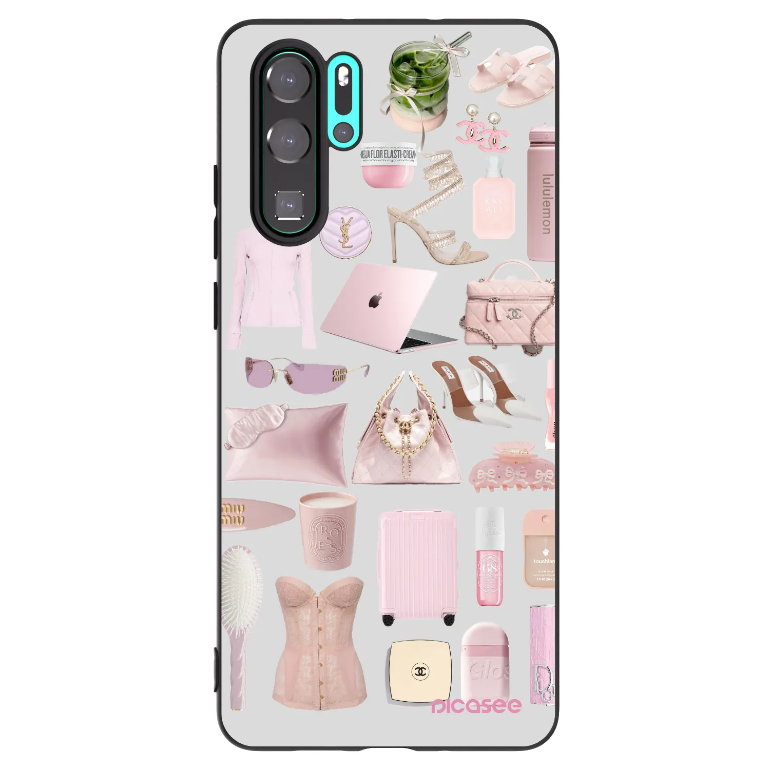Picasee husă neagră din silicon pentru Huawei P30 Pro - Glam Babe