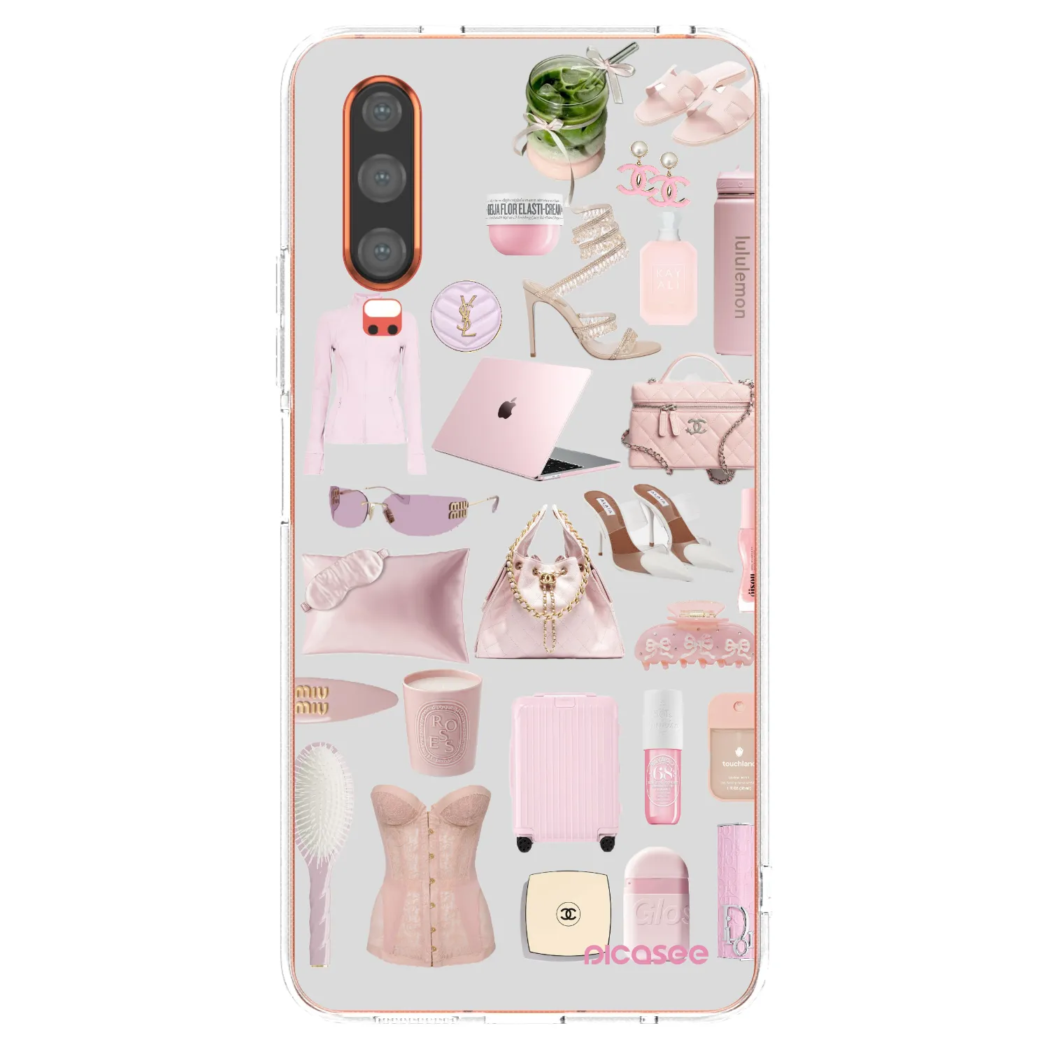 Picasee husă transparentă din silicon pentru Huawei P30 - Glam Babe