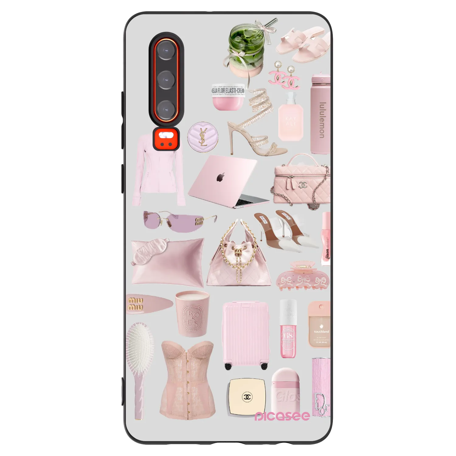 Picasee husă neagră din silicon pentru Huawei P30 - Glam Babe