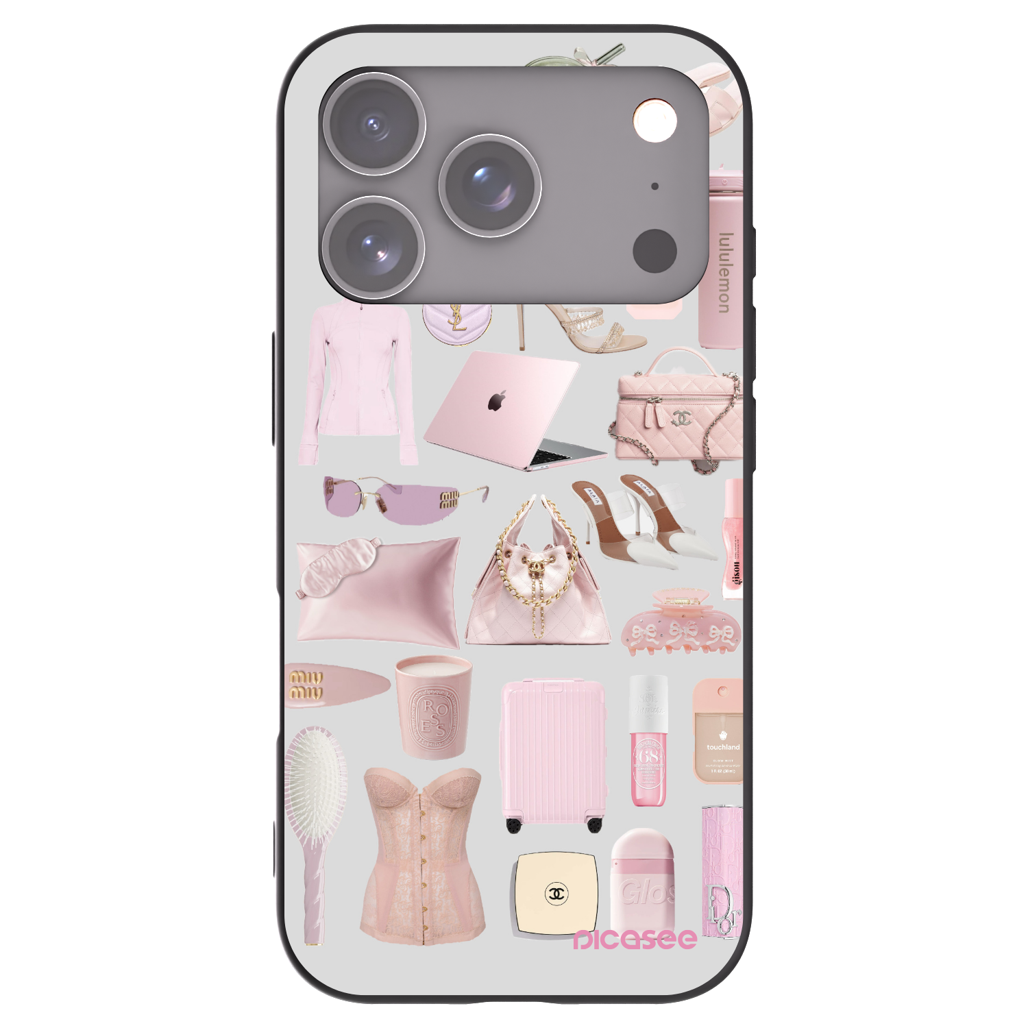 Picasee husă neagră din silicon pentru Apple iPhone 17 Pro - Glam Babe