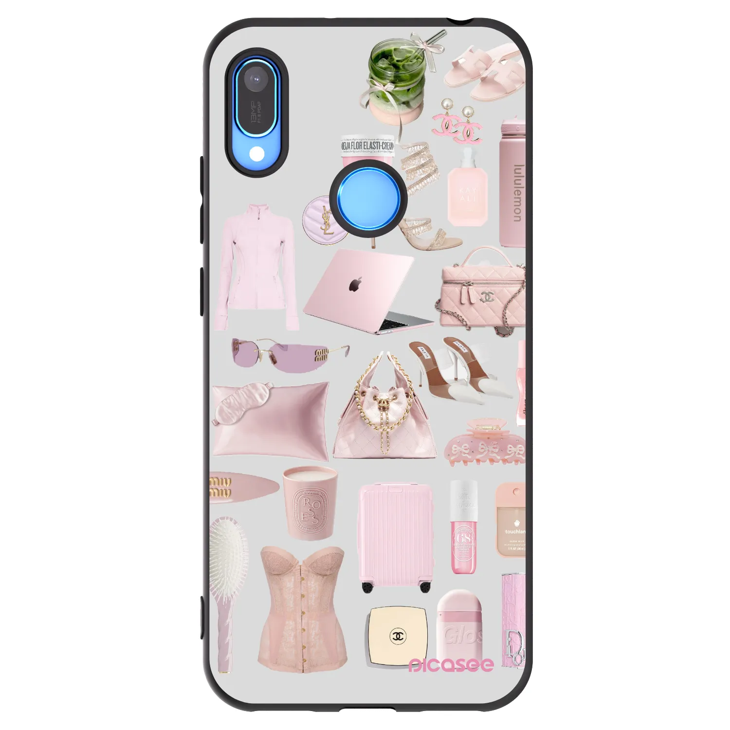 Picasee husă neagră din silicon pentru Huawei Y6 2019 - Glam Babe