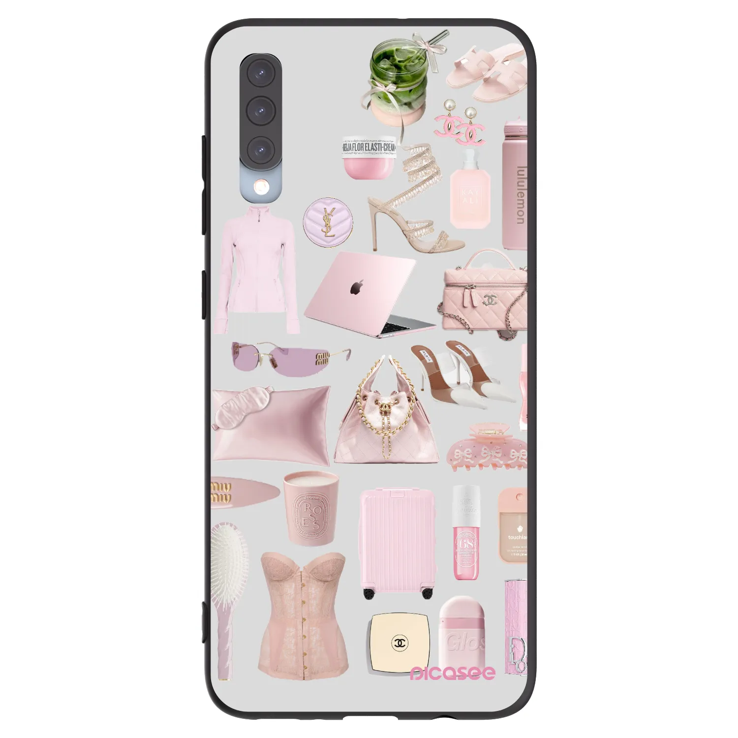 Picasee husă neagră din silicon pentru Samsung Galaxy A70 A705F - Glam Babe