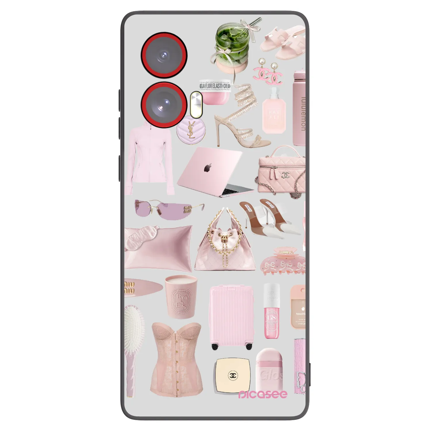 Picasee husă neagră din silicon pentru Motorola Edge 50 Fusion - Glam Babe