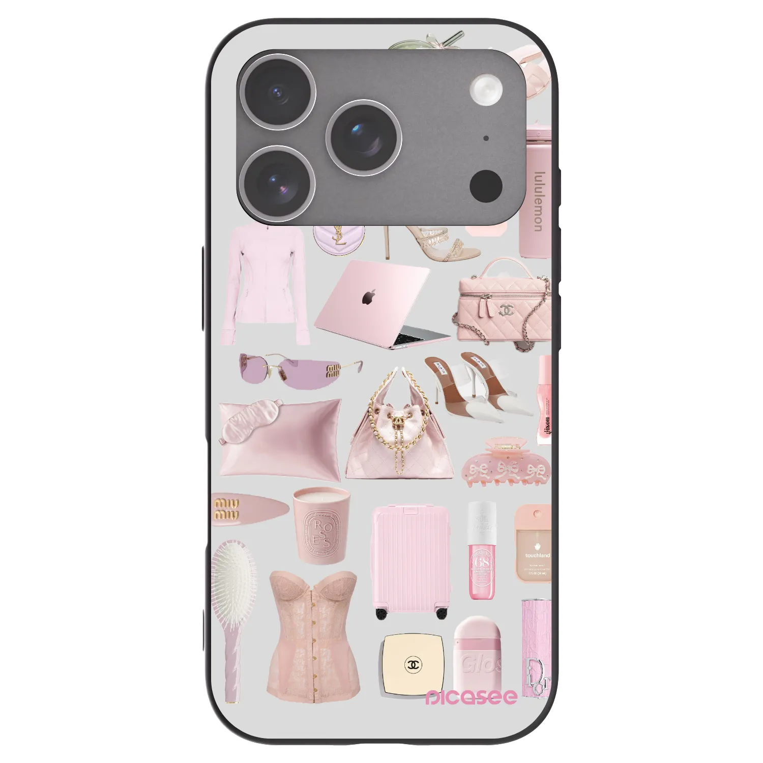 Picasee husă neagră din silicon pentru Apple iPhone 18 Pro - Glam Babe