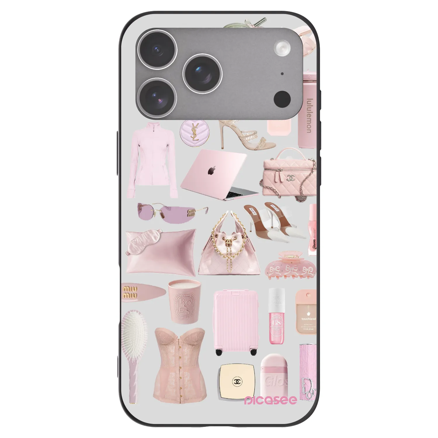 Picasee husă neagră din silicon pentru Apple iPhone 18 Pro Max - Glam Babe