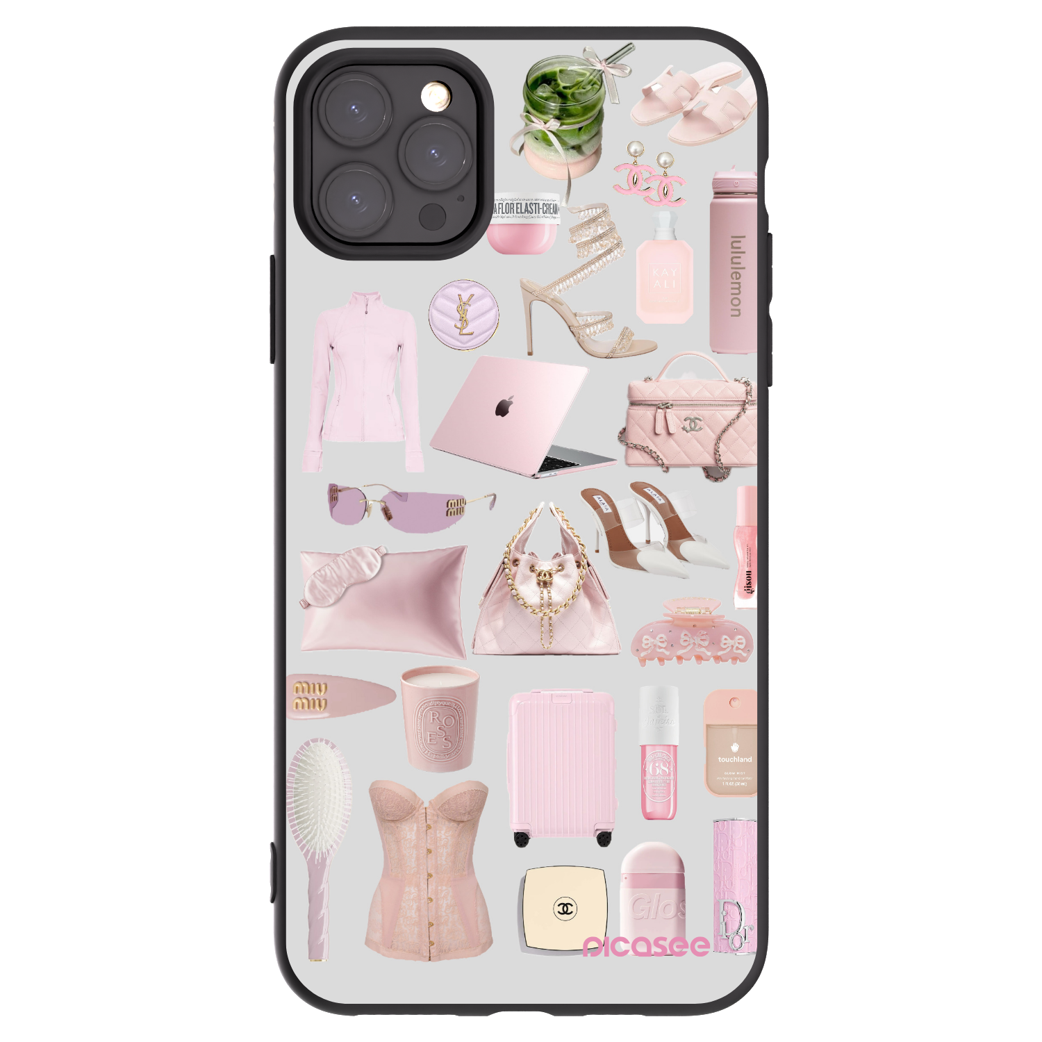 Picasee husă neagră din silicon pentru Apple iPhone 11 Pro Max - Glam Babe