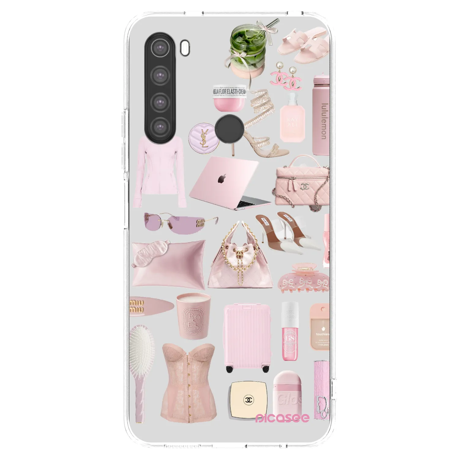 Picasee husă transparentă din silicon pentru Xiaomi Redmi Note 8 - Glam Babe