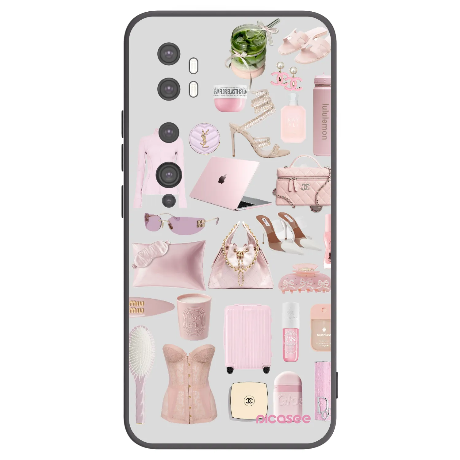 Picasee husă neagră din silicon pentru Xiaomi Mi Note 10 (Pro) - Glam Babe