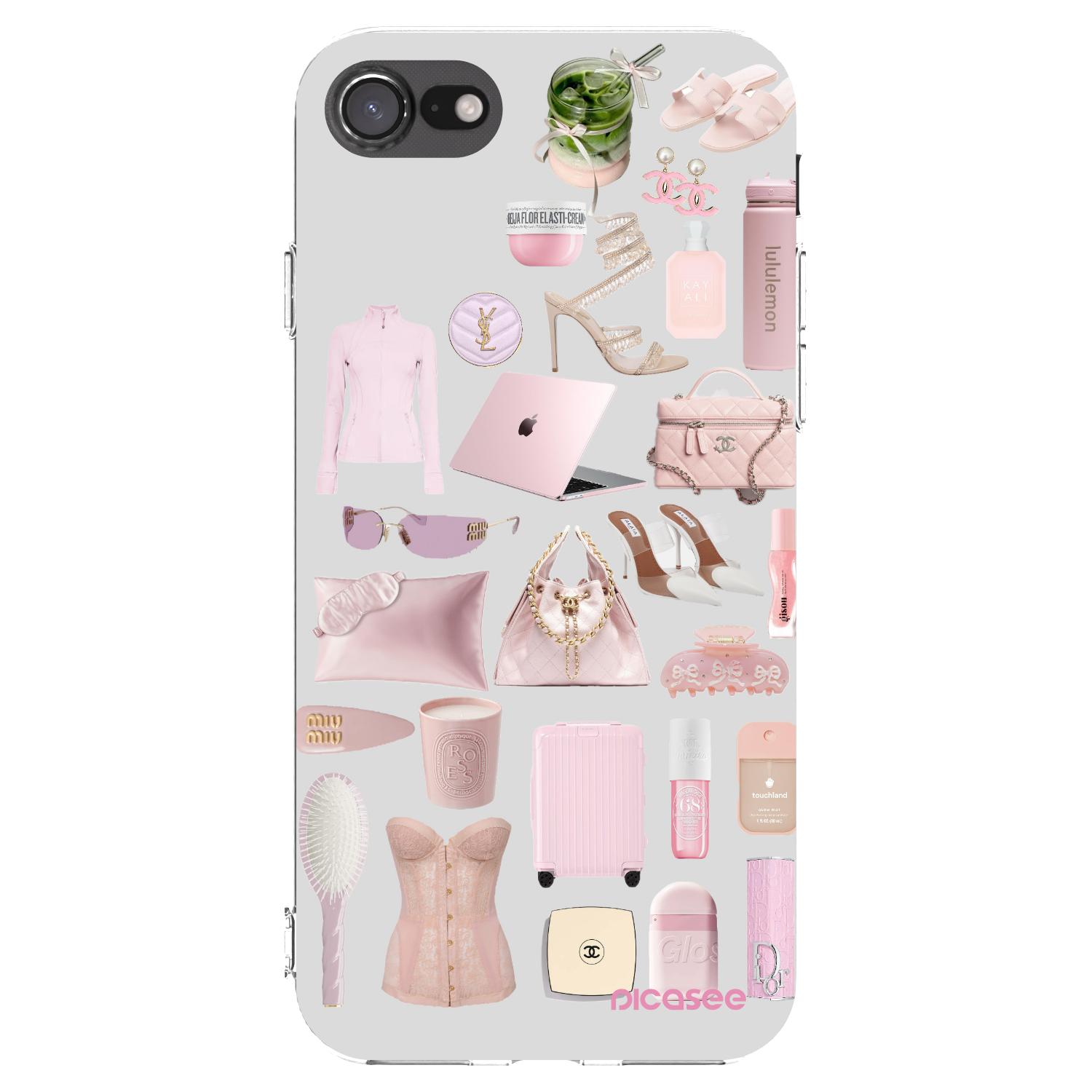 Picasee husă transparentă din silicon pentru Apple iPhone SE 2020 - Glam Babe