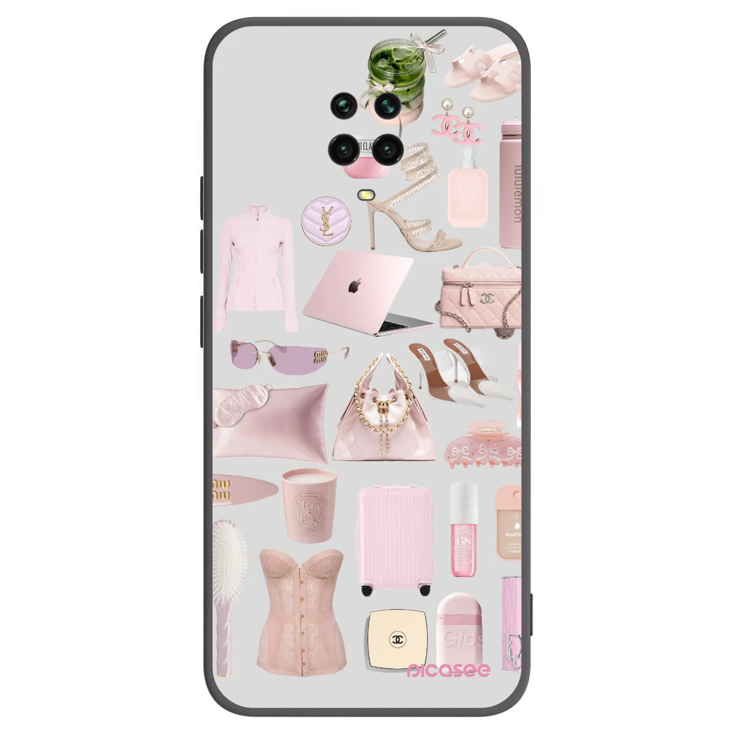 Picasee husă neagră din silicon pentru Xiaomi Redmi Note 9 Pro - Glam Babe