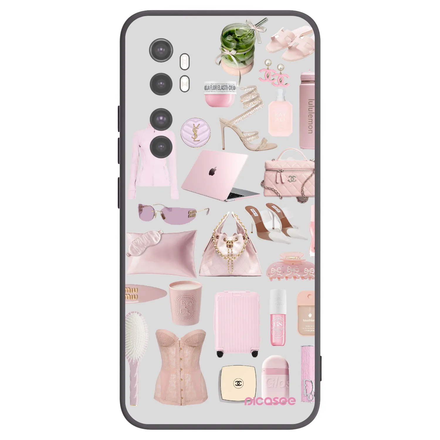 Picasee husă neagră din silicon pentru Xiaomi Mi Note 10 Lite - Glam Babe