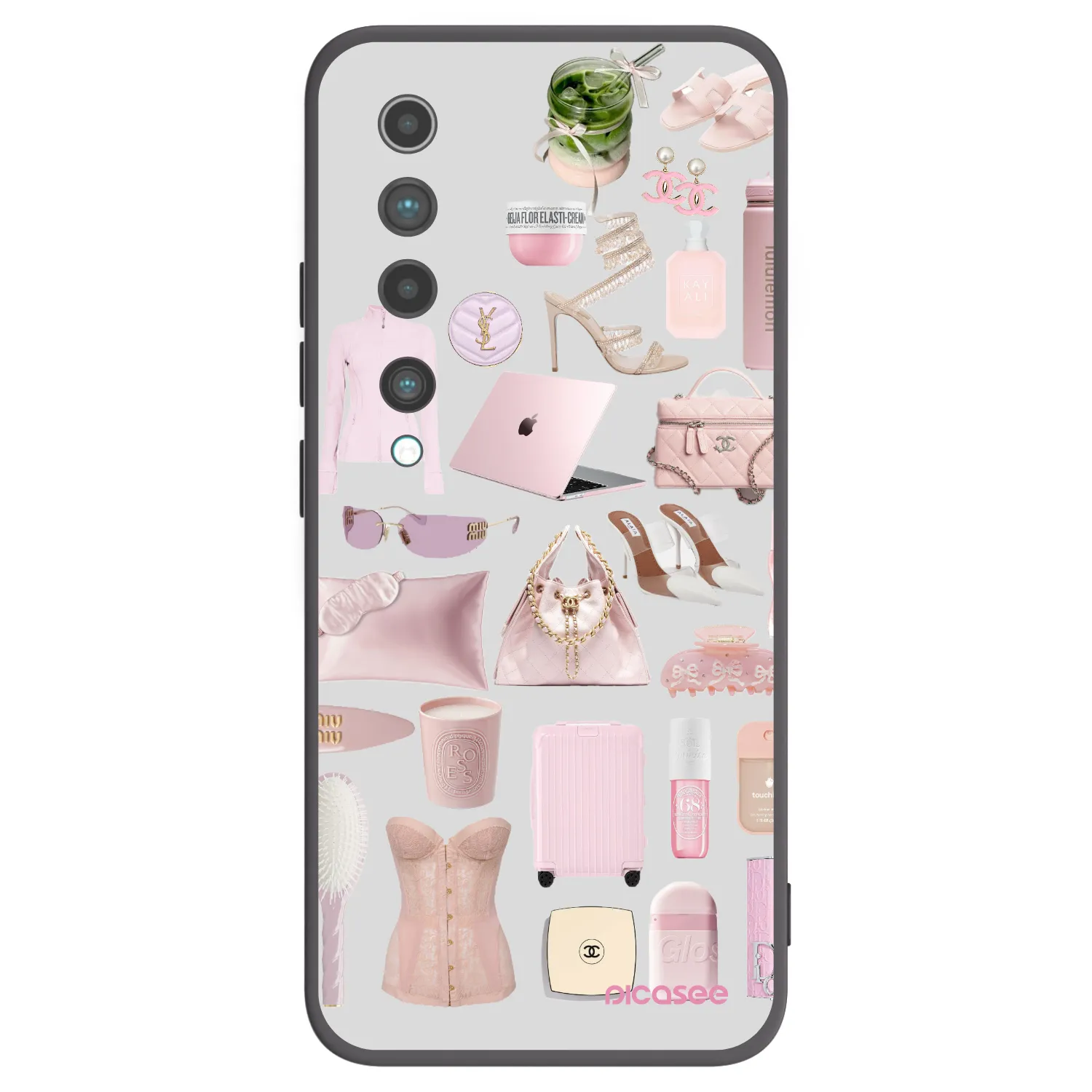 Picasee husă neagră din silicon pentru Xiaomi Mi 10 - Glam Babe