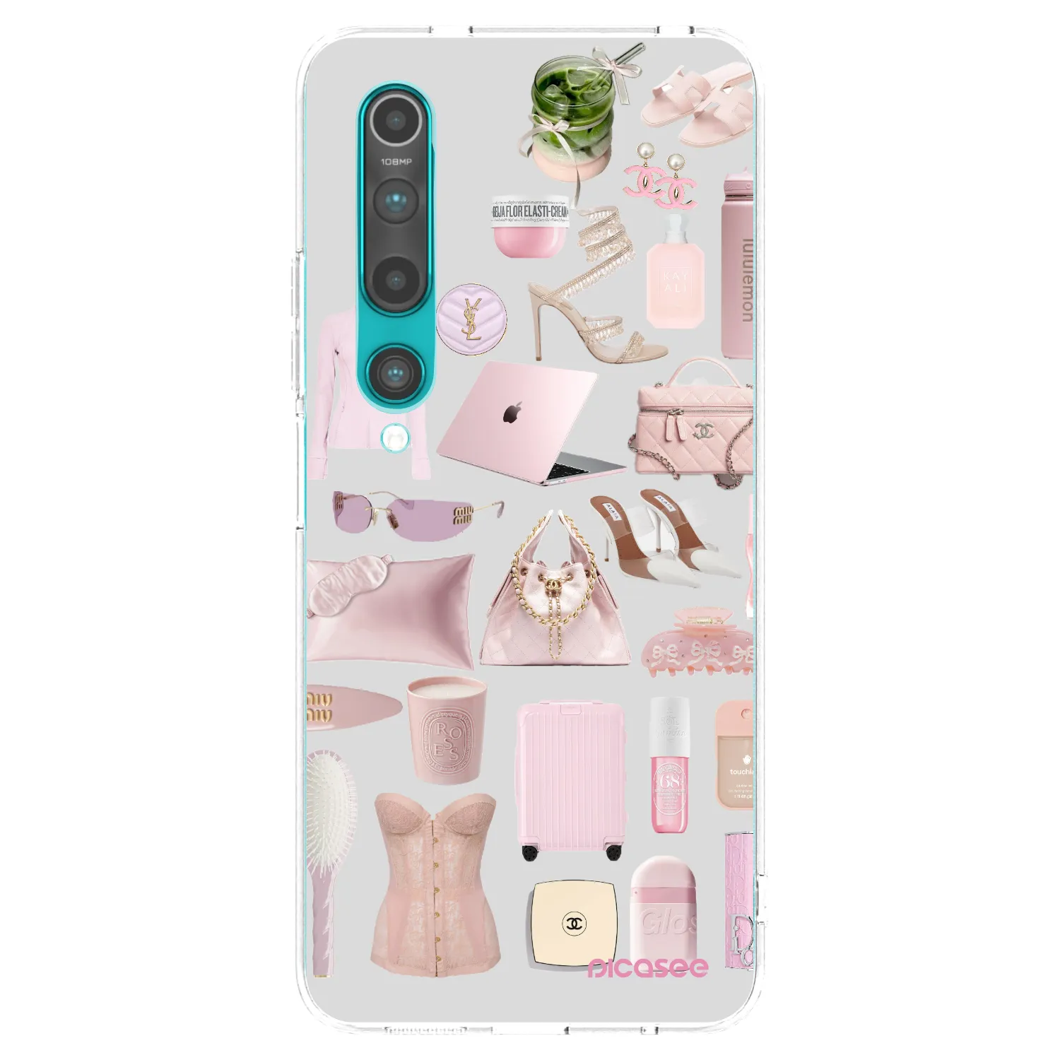 Picasee husă transparentă din silicon pentru Xiaomi Mi 10 - Glam Babe