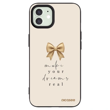 Picasee husă neagră din silicon pentru Apple iPhone 12 Pro - Golden Dream