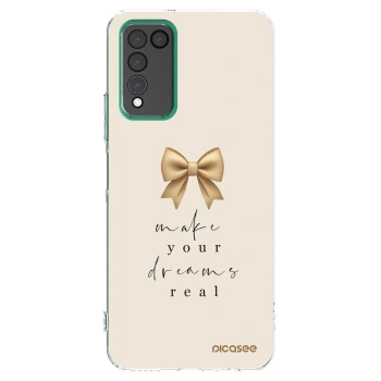 Picasee husă transparentă din silicon pentru Honor 10X Lite - Golden Dream