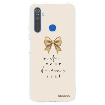 Picasee husă transparentă din silicon pentru Realme 5 - Golden Dream
