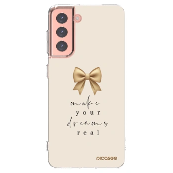 Picasee husă transparentă din silicon pentru Samsung Galaxy S21 5G G991B - Golden Dream