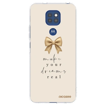 Picasee husă transparentă din silicon pentru Motorola Moto G9 Play - Golden Dream
