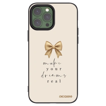 Picasee husă neagră din silicon pentru Apple iPhone 13 Pro Max - Golden Dream