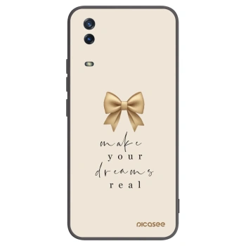 Picasee husă neagră din silicon pentru Vivo Y11s - Golden Dream