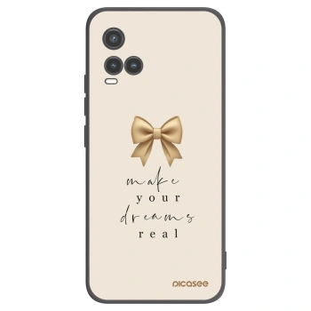 Picasee husă neagră din silicon pentru Vivo Y33s - Golden Dream