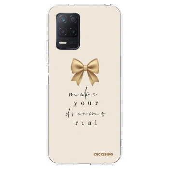 Picasee husă transparentă din silicon pentru Realme 8 5G - Golden Dream
