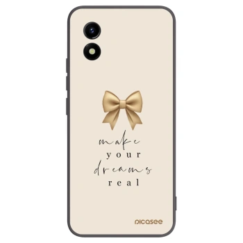 Picasee husă neagră din silicon pentru Vivo Y01 - Golden Dream