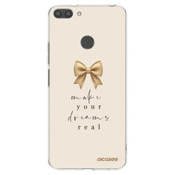 Picasee husă transparentă din silicon pentru Huawei P Smart - Golden Dream