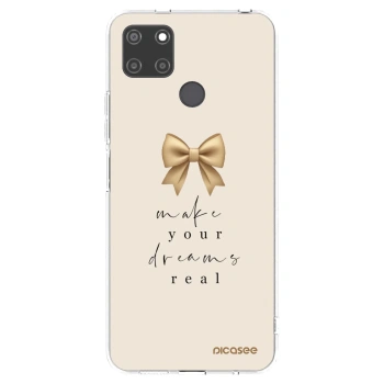 Picasee husă transparentă din silicon pentru Realme C21Y - Golden Dream