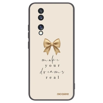 Picasee husă neagră din silicon pentru Honor 70 - Golden Dream
