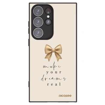 Picasee husă neagră din silicon pentru Samsung Galaxy S23 Ultra 5G - Golden Dream