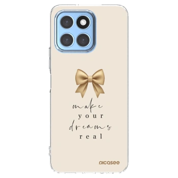 Picasee husă transparentă din silicon pentru Honor X8 5G - Golden Dream