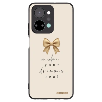 Picasee husă neagră din silicon pentru Honor X7a - Golden Dream