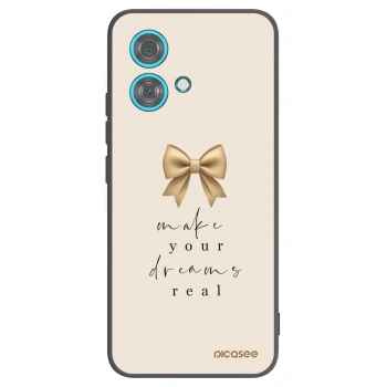 Picasee husă neagră din silicon pentru Motorola Edge 40 Neo - Golden Dream