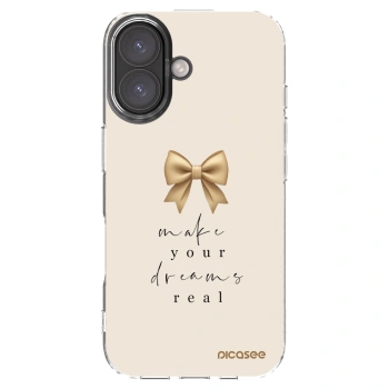 Picasee husă transparentă din silicon pentru Apple iPhone 16 - Golden Dream