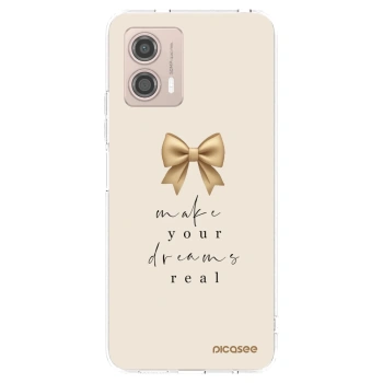 Picasee husă transparentă din silicon pentru Motorola Moto G53 5G - Golden Dream