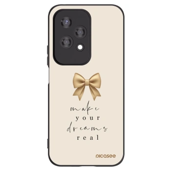 Picasee husă neagră din silicon pentru Honor 200 Lite - Golden Dream