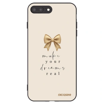 Picasee husă neagră din silicon pentru Apple iPhone 8 Plus - Golden Dream