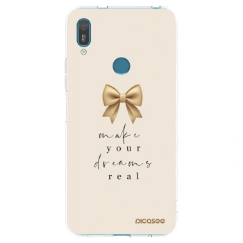 Picasee husă transparentă din silicon pentru Huawei Y7 2019 - Golden Dream