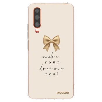 Picasee husă transparentă din silicon pentru Huawei P30 - Golden Dream