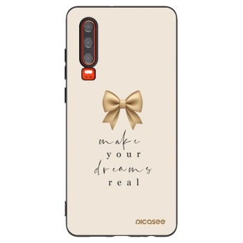 Picasee husă neagră din silicon pentru Huawei P30 - Golden Dream