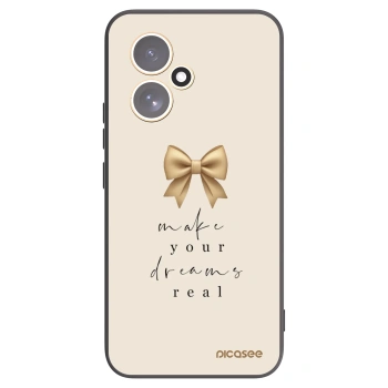 Picasee husă neagră din silicon pentru Honor 400 5G - Golden Dream