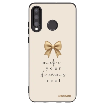Picasee husă neagră din silicon pentru Huawei P30 Lite - Golden Dream